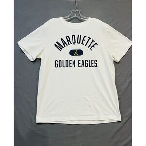 Marquette Golden Eagles Shirt Men's Large White Nike Jordan Brand Basketball